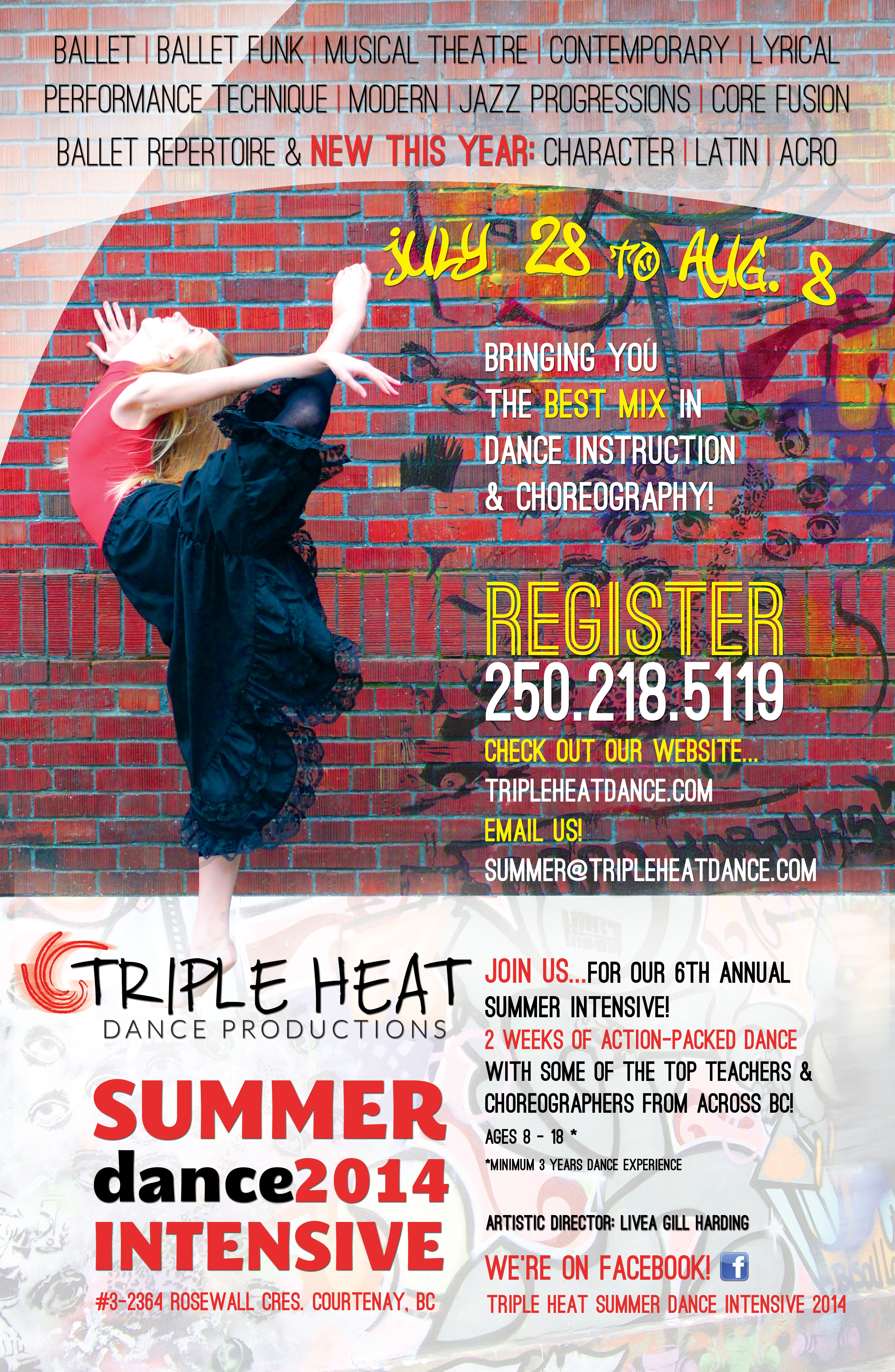 Triple Heat Dance Summer Intensive poster